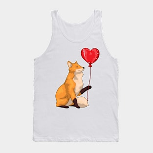 Fox Heart Balloon Tank Top